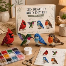 Tiny 3D Beaded Animal DIY Kit Handmade