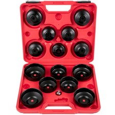 Vevor Oil Filter Socket Set Cup Socket Tool Set 14 Pcs Oil Filter Cap Wrench