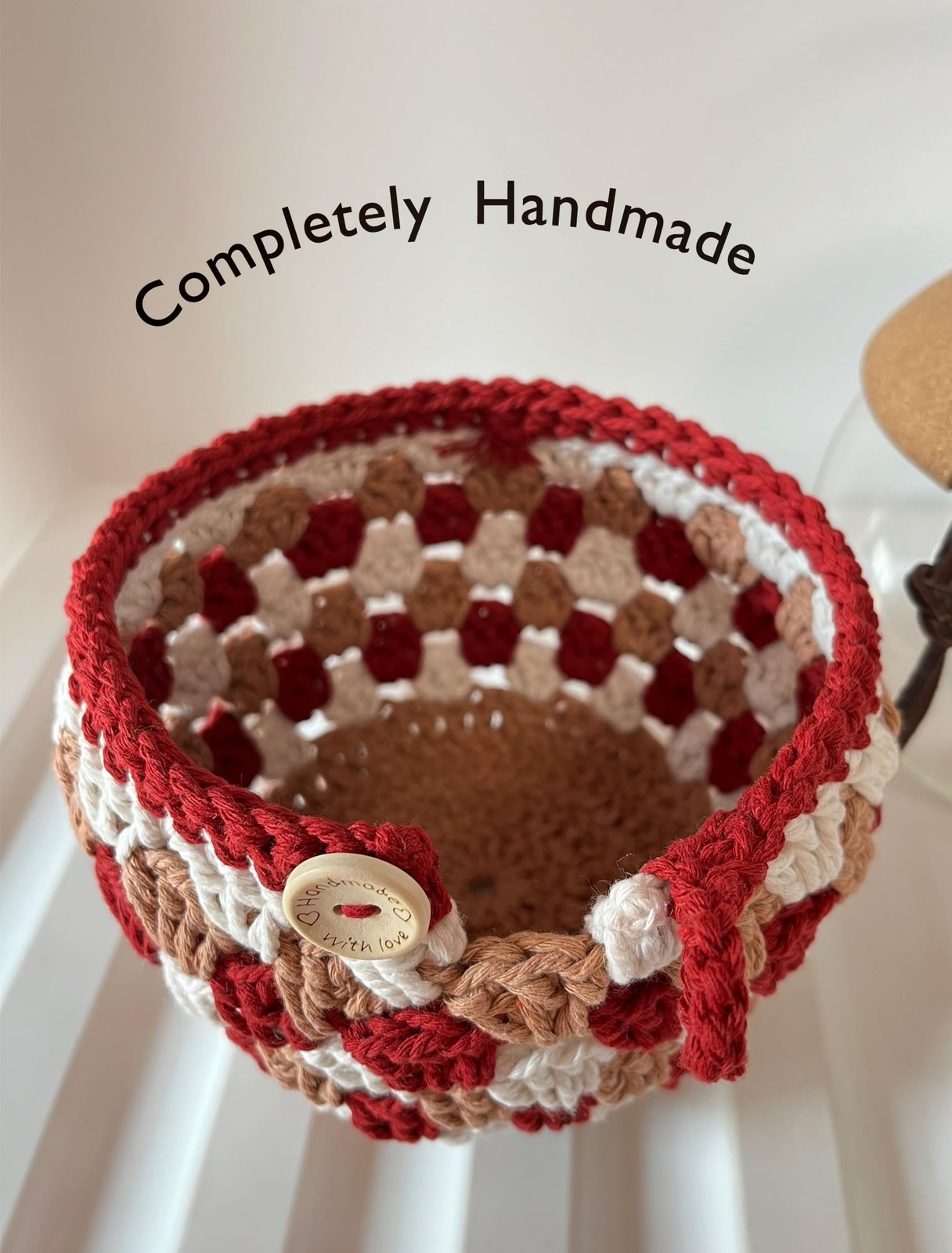 Handmade Crochet Cozy For Bodum 34 Oz Pour Over Coffee Maker Accessory Keep your