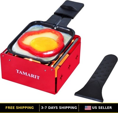 Portable Candlelight Indoor Raclette Grill & Cheese Melter for Tabletop Use