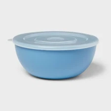 Mixing Bowl with Lid Blue - Room Essentials