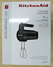 KitchenAid Go Cordless Hand Mixer KHMR762BM B...