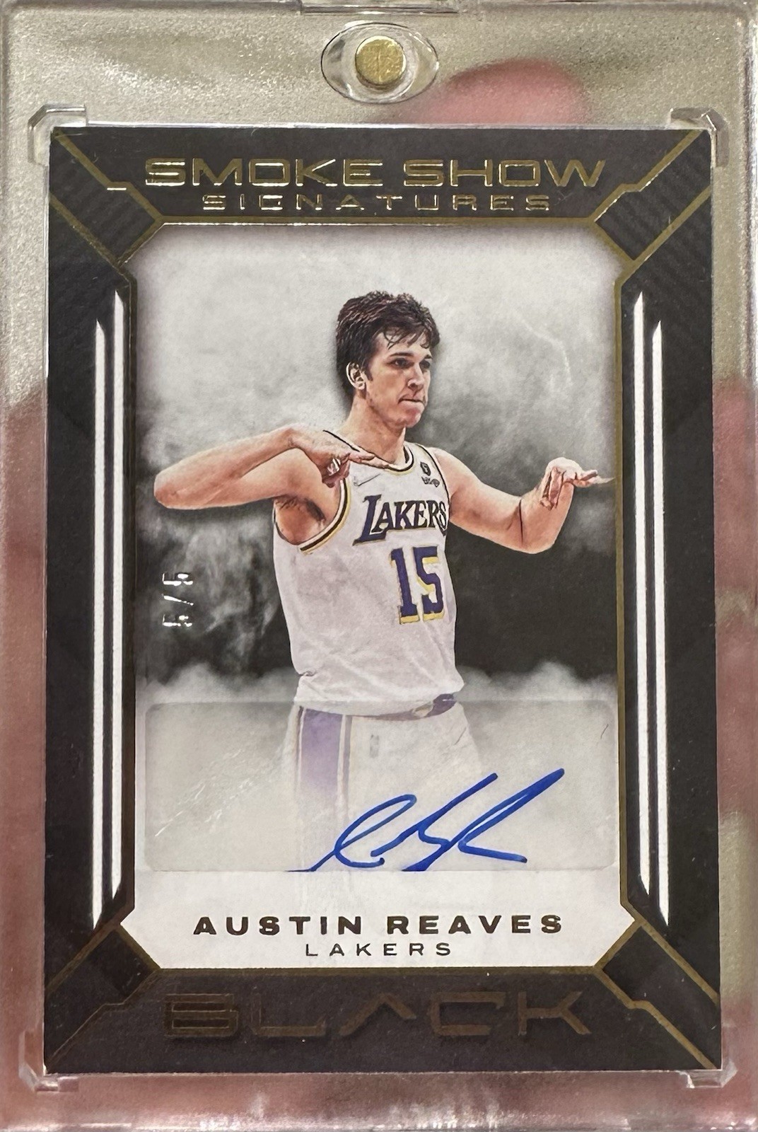 2021-22 Panini Prizm Austin Reaves #165 Black Gold Prizm /5 (RC)
