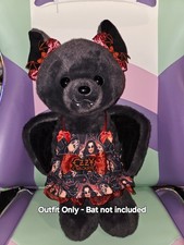 OUTFIT ONLY Build A Bear Bat Dress Accessories Halloween Kawaii Rock Band