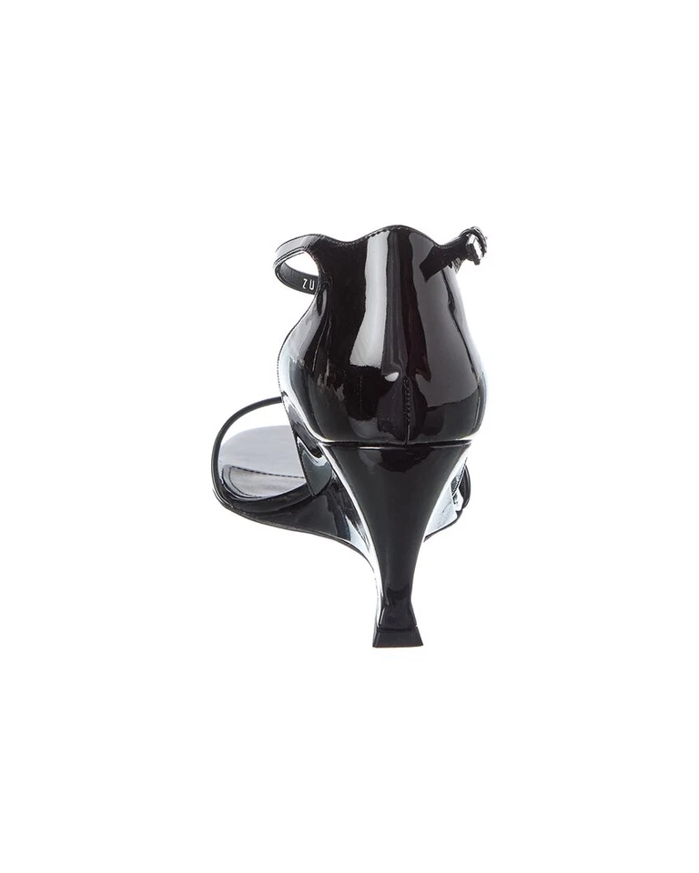 Sandalia de cuña Ferragamo Vidette charol para mujer negra 9,5 Foto 3 de 4