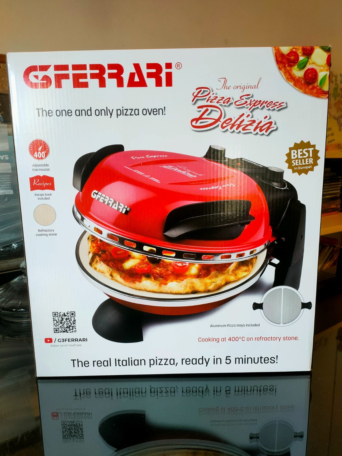Forno Pizza G3 Ferrari Delizia G10006 400°C Nuovo Sigillato - Offerta