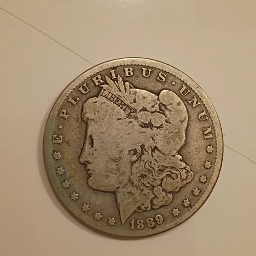 1889 Morgan Silver Dollar $1 Coin 0.9 Fineness Circulated US Silver