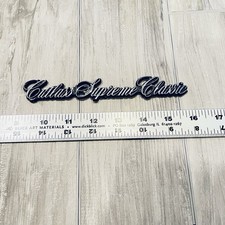 1981-88 Oldsmobile Cutlass Supreme Classic Script Emblem Badge Ornament Oem Gm 1981-88 Oldsmobile Cutlass Supreme Classic Script Emblem Badge Ornament Oem Gm