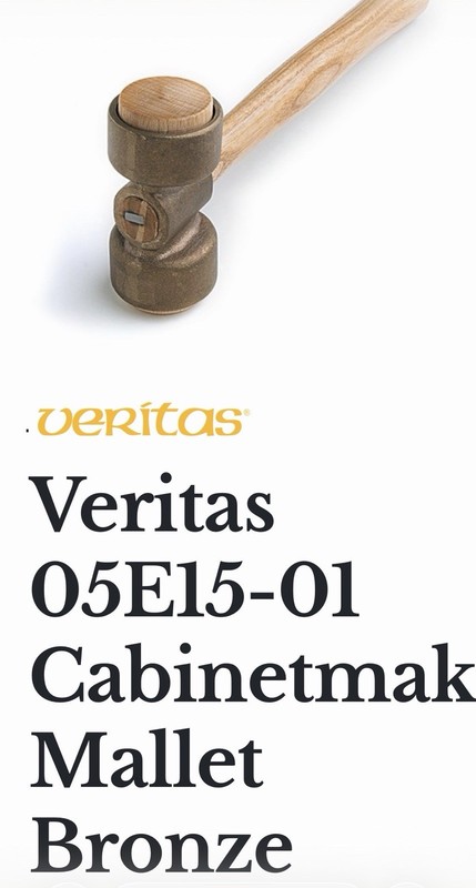 Veritas 05E15.01 Cabinet Makers Mallet 