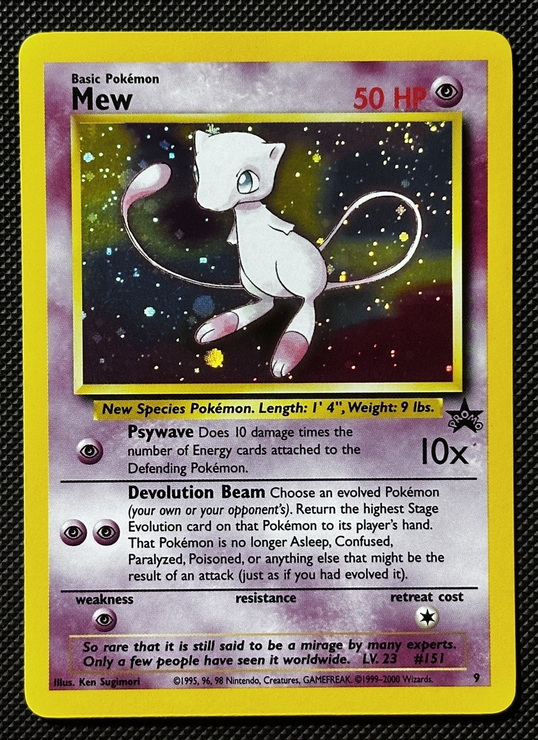 Mew 2000 Wizards Black Star Promo #9 Pokemon League Price Guide