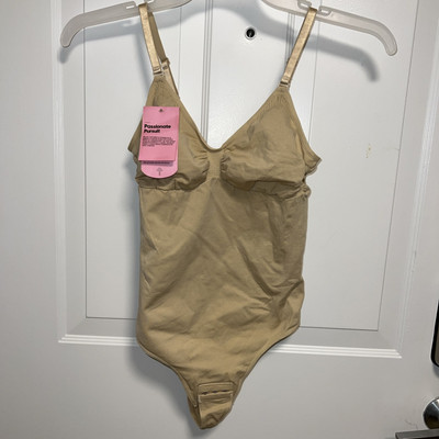 Passionate Pursuit Women's Shape Wear Bodysuit Neutral Size L NWT