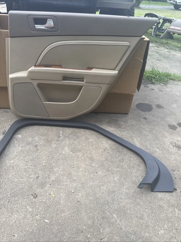 Interruptor de ventana trasera de cuero tostado panel puerta lateral pasajero Cadillac STS 2008-2011 Foto 3 de 4