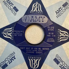JOANNE ENGEL Don't Wait Up For Me / He's Looking This Way Amy Teen 45 PROMO HEAR