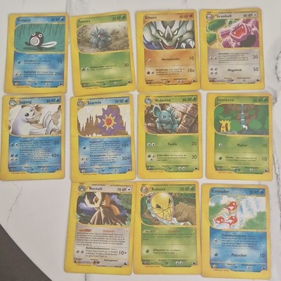 11x Vintage Pokémon e-Card Set (2003 / e-Reader)   Original Nintendo 