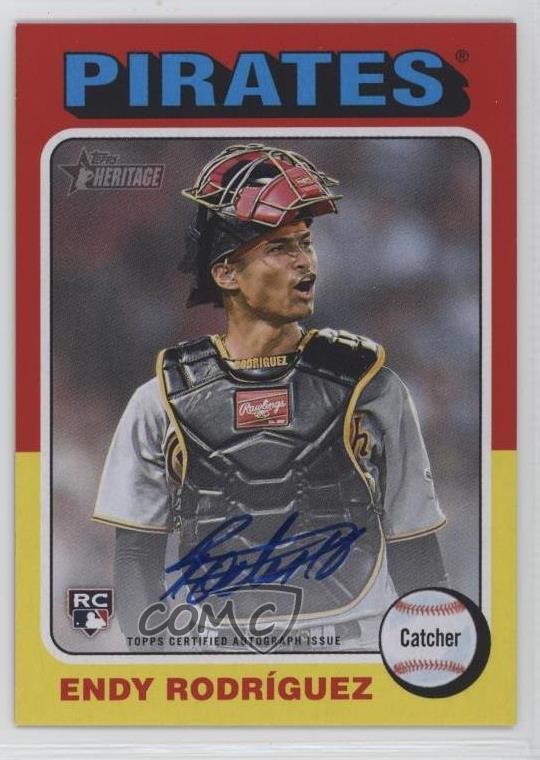 2024 Topps Heritage Real One Endy Rodriguez RodrÃguez #ROA-ER Rookie Auto RC 4z8