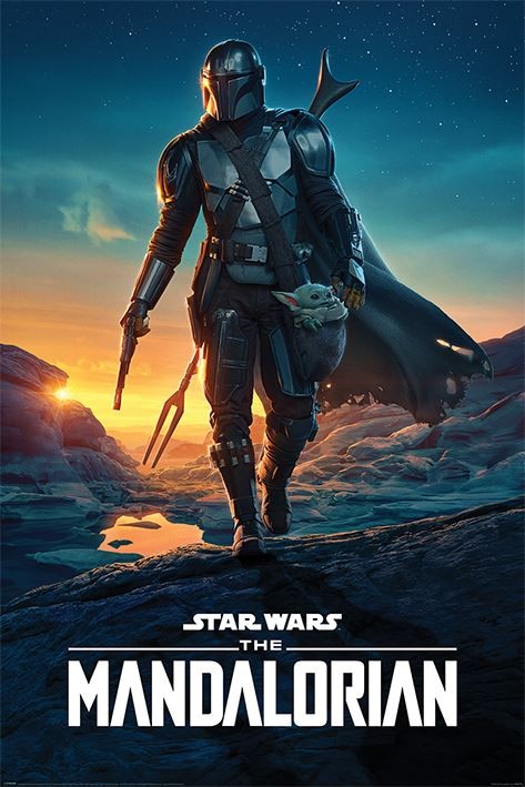 Laminated Star Wars: The Mandalorian Nightfall Maxi Poster