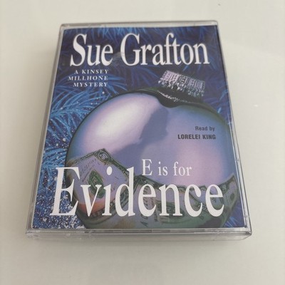 Sue Grafton - E is for Evidence  - Audiobook Cassette Tape Tested & VGC