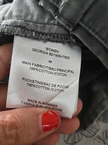 Officine Generale Women’s Sone Gray Pleated Shorts Size 40 - Picture 4 of 9