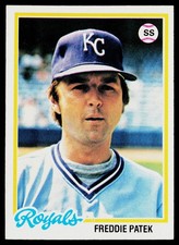 1978 Topps SET-BREAK #274 Freddie Patek EX or Better, (HUCK'S)