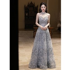 Neck evening dress dress sexy