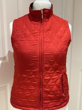 DASH Women’s Red/Navy Reversible Gilet. Size 14. Pockets Both Sides Zipped Outer