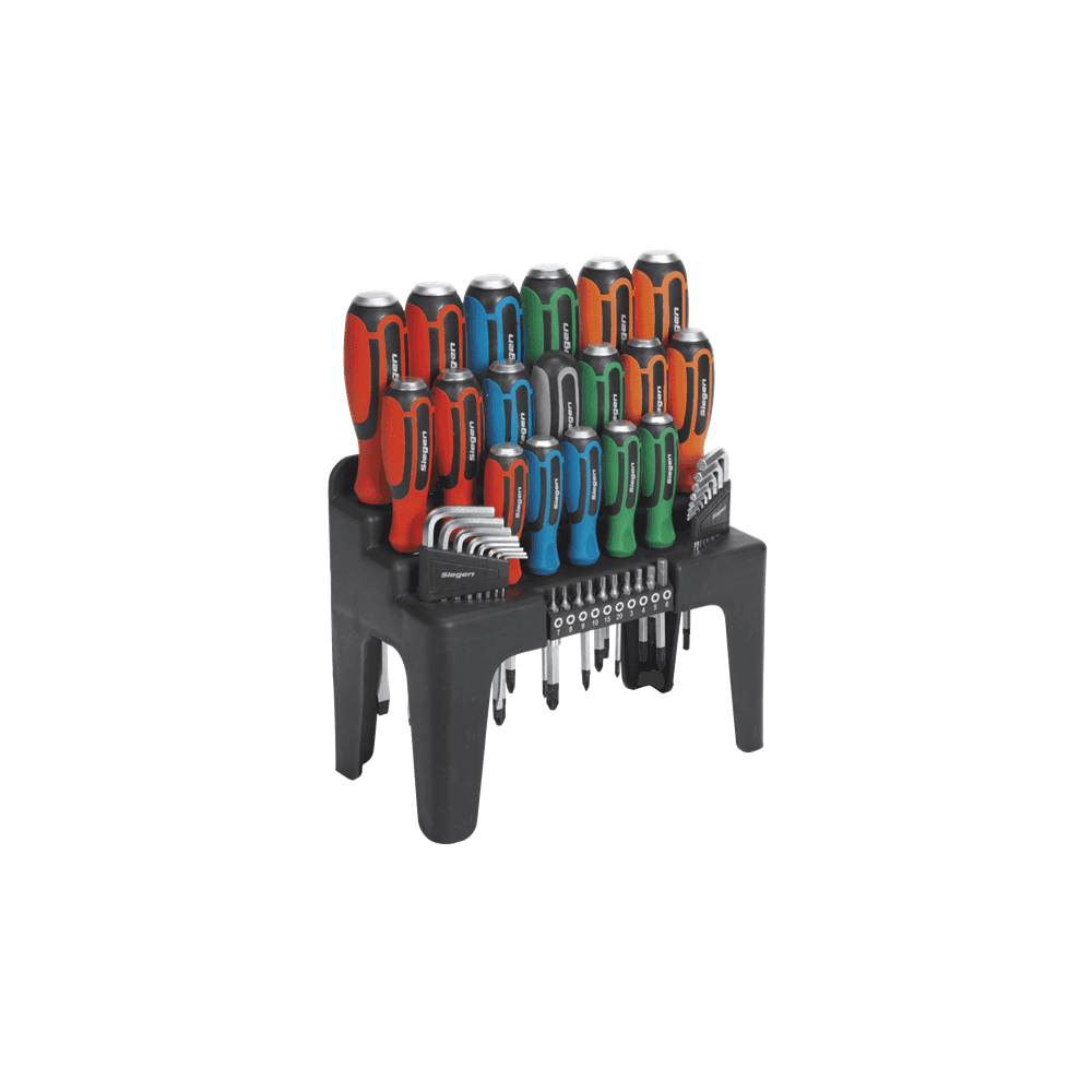 Sealey S01106 44 Piece Hammer-Thru Screwdriver, Hex Key & Bit Set
