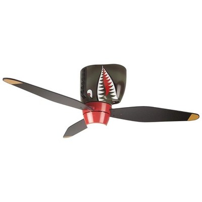 Craftmade WB348TS Tiger Shark 48'' Kids Ceiling Fan w/ Light, 3 Blade