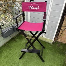 Sedia direttrice truccatore alta professionale pieghevole portatile rosa Disney