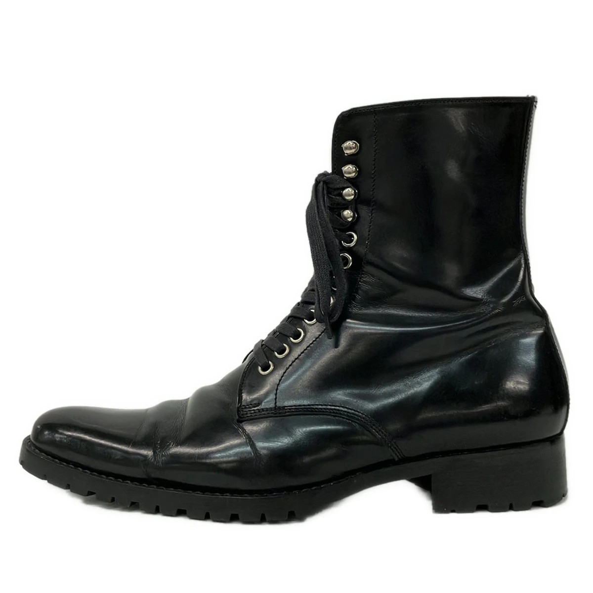 Burberry Black Label - Black Leather Men's Boots | eBay