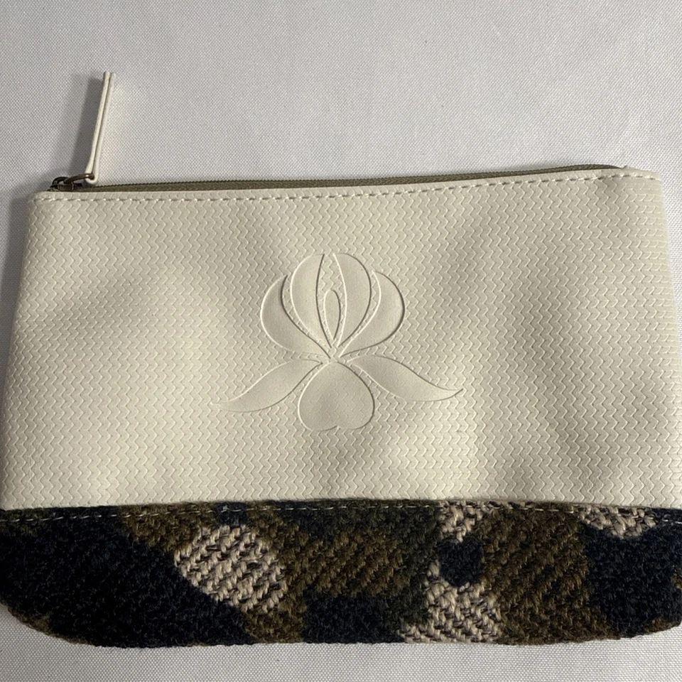 BOLSO DE MAQUILLAJE COSMÉTICO Sisley Paris Tela Tejida y CREMA Cuero Sintético  Foto 2 de 4