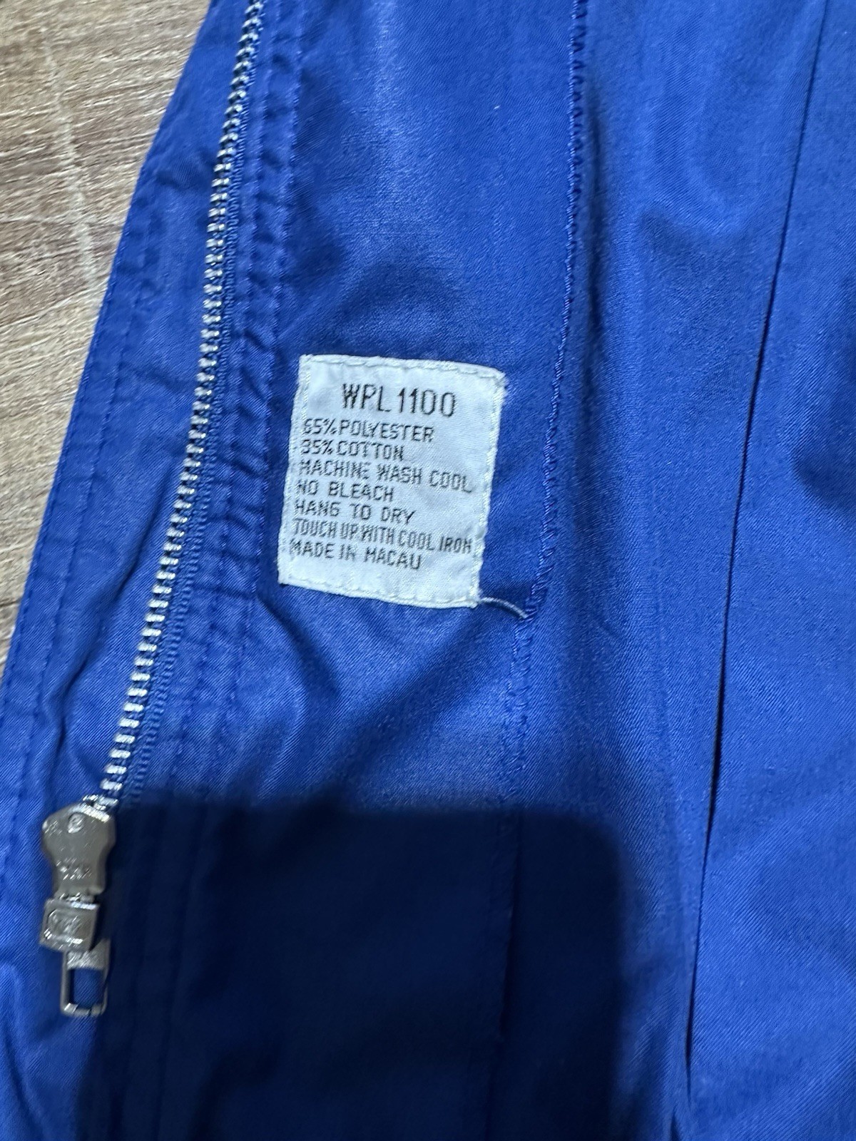 80s rare Vintage women's LACOSTE blue lightweight bomber jacket retro sportswear thumbnail 7