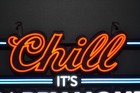 CHILL its HAPPY HOUR Coors Light beer LED sign 24x14 new in box mancave bar — photo 4