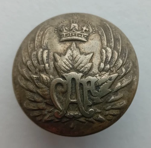 New ListingRare Pre WW2 Canada Canadian Air Force Large 23mm Button by W. Scully Montreal
