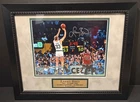 LARRY BIRD - Autographed/Signed Photo w/ COA (HOF Boston Celtics) Frame Included