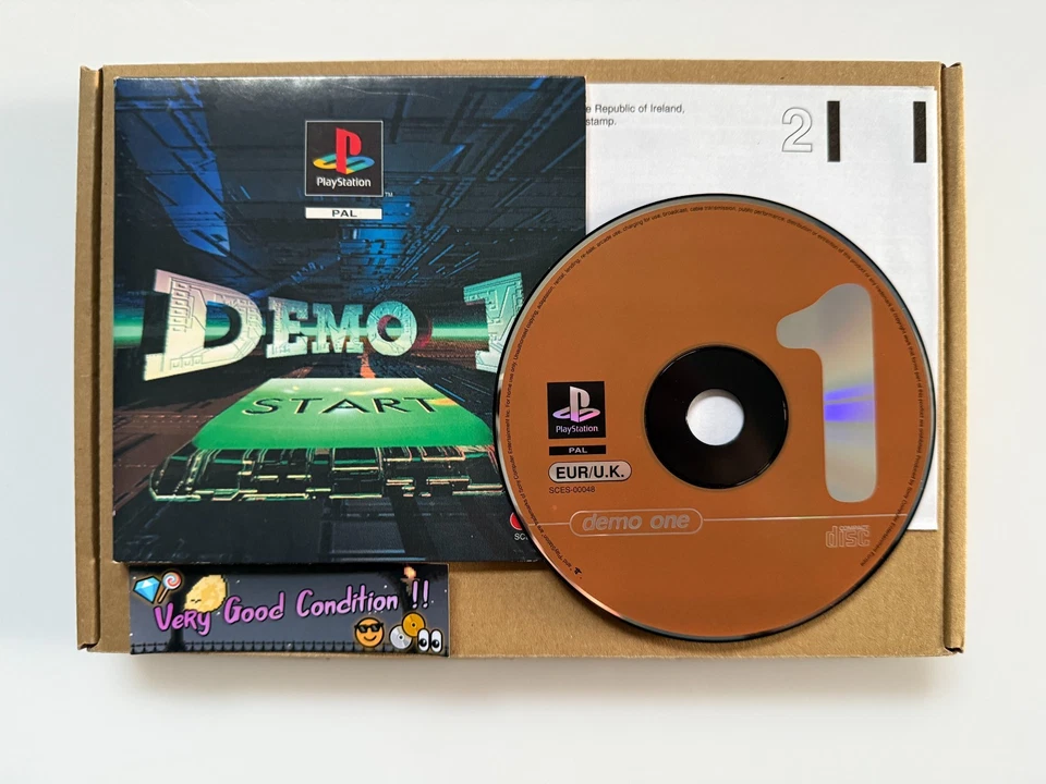 Demo 1 SCES-00048 PS1 - UK PAL VGC CIB with Reg - First Print Launch Demo 1995 - Image 2 of 4