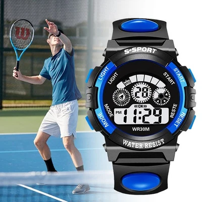 Männer Elektronische Uhr Sport Outdoor Uhr Wasserdicht LED Bildschirm Uhr - Bild 1 von 4