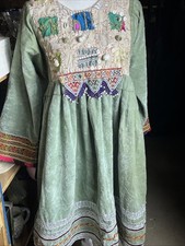 Afghan Embroidered Velvet kochi Ghand Dress Small- medium