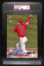Shohei Ohtani 2018 Topps Update Batting 5 x 7 Rookie 47/49 PSA 10
