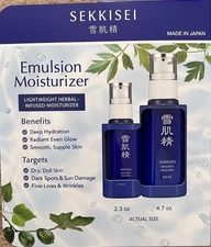 SEKKISEI Emulsion Moisturizer 2 Bottles Set 4.7oz & 2.3oz
