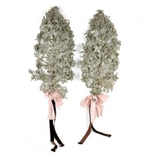 2 Perlstr&auml;usse, Altarstr&auml;usse, Glasperlen, Klosterarbeit, 70/28 cm Klosterarbeit