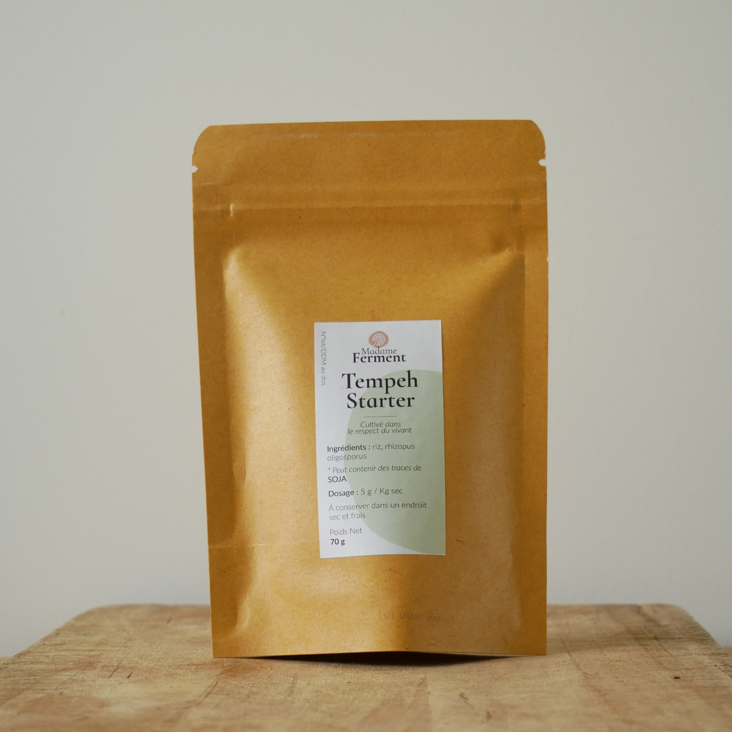 Tempeh starter biologique France 75g pour réinventer vos repas végétariens au quotidien