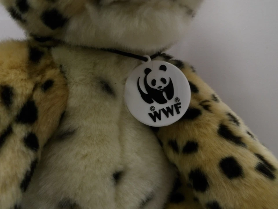 WWF Build-a-Bear B.A.B. Workshop Black Spotted Cheetah Plush Stuffed Animal 13" - Image 4 of 4