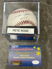 Pete Rose 4256 Stats Auto Autographed Baseball Signed Mounted Memories Authentic