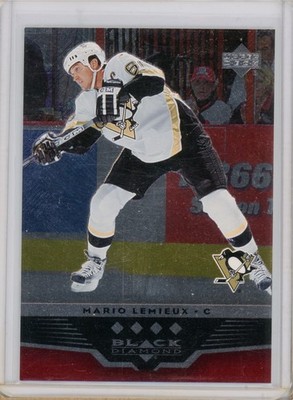2005-06 Black Diamond Mario Lemieux Quadruple Diamond Ruby #d/100