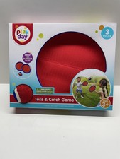 Play Day Toss  Catch Game 3pc Outdoor Paddle Ball Set Kids Toy 3 New