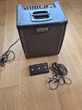 Crate Acoustic CA6110DGUB Solid State 2-Channel Combo Amp w/ Footswitch Cables