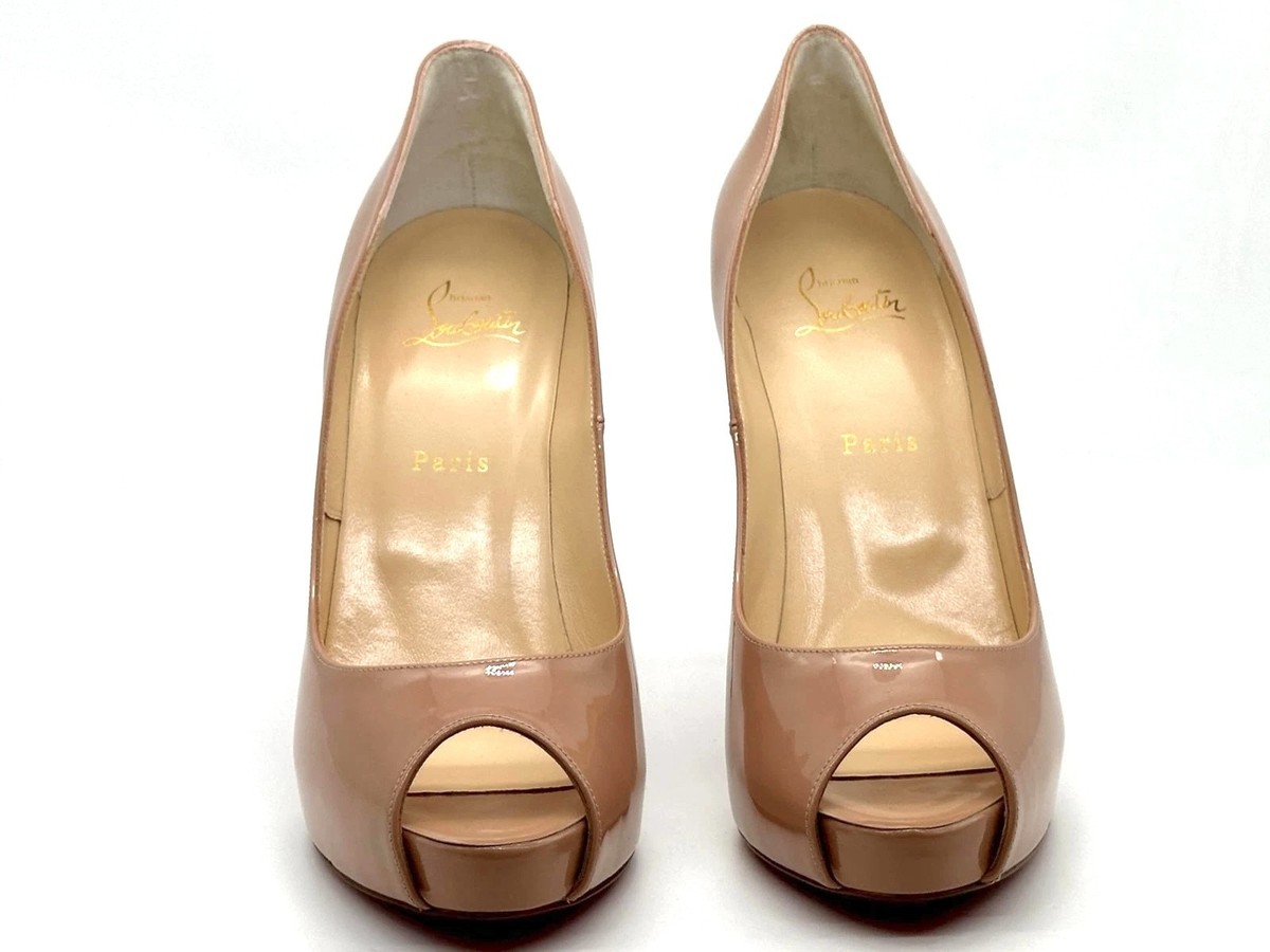 Christian Louboutin NEW VERY PRIVE 120 Platform Peep Toe Pumps