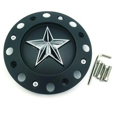 Rockstar Kmc Xd775 Wheel Tall Center Cap Matte Black Chrome Star 1000775b Rockstar Kmc Xd775 Wheel Tall Center Cap Matte Black Chrome Star 1000775b