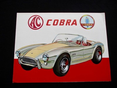 AC COBRA 4,7 V8 Prospekt ENGLISCH  A4 4S CA. 1962/63  brochure 1054