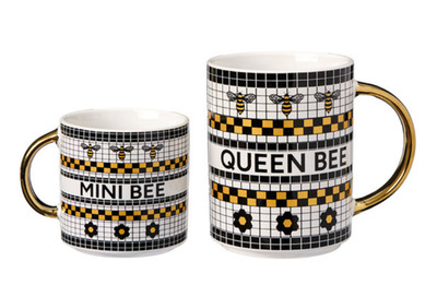ALDI Crofton Queen Bee and Mini Me Mug Set
